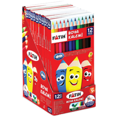 FATİH BOYA KALEMİ 12 RENK TAM BOY