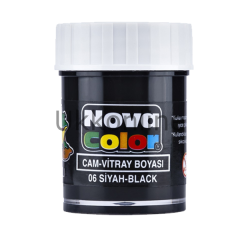NOVA COLOR SU BAZLI CAM BOYA ŞİŞE SİYAH