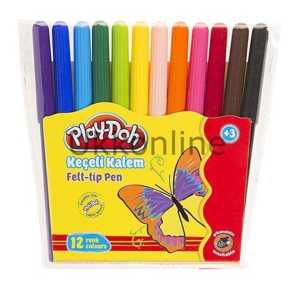 Play-Doh 12 Renk Keçeli Kalem 2 mm