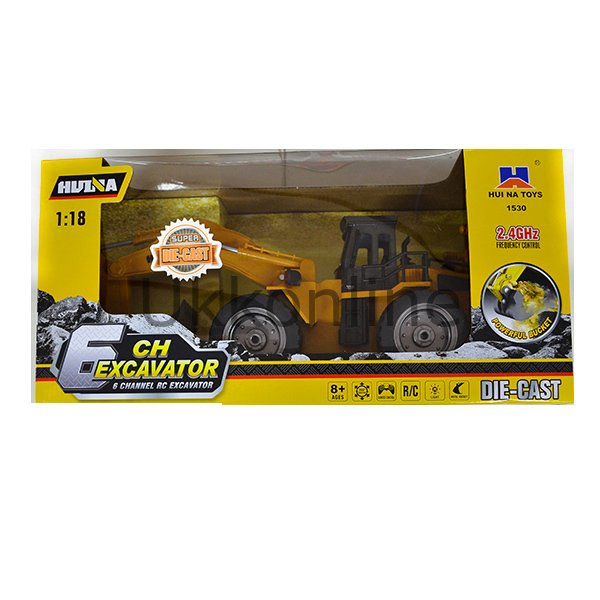 1530 İNŞAAT KEPÇESİ /Metal+Uzaktan kumandalı/ 6ch EXCAVATOR +8 yaş