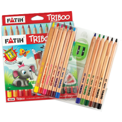FATİH BOYA KALEMİ 12 RENK TRİBOO NATURAL JUMBO