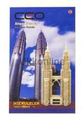 CEO 3D AHŞAP PUZZLE İKİZ KULELER