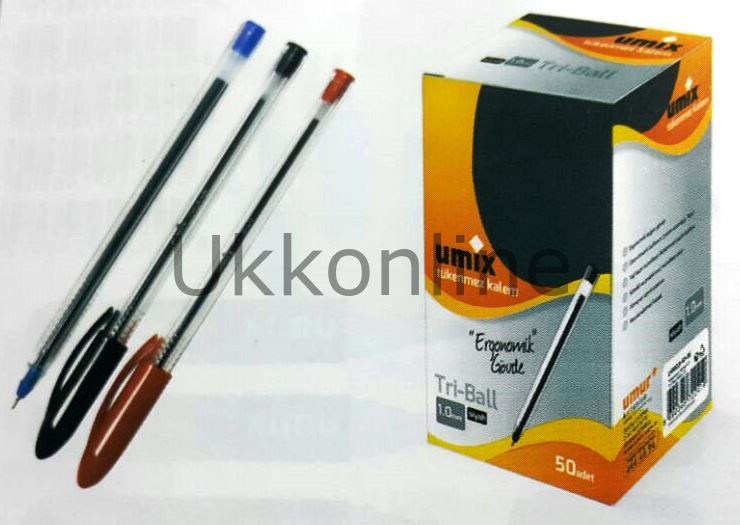 U9903-10-KI UMIX TRI-BALL 1.0 MM KIRMIZI