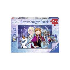 Ravensburger Çocuk 2x24 Puzzle 090747 Frozen Kuzey Işıkları