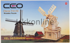 CEO 3D AHŞAP PUZZLE YEL DEĞİRMENİ