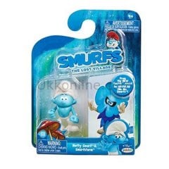 ŞRN/96562 ŞİRİNLER 2li FİGÜR SET ASORTİ /Şirinler Kayıp Köy Filmi +4 yaş