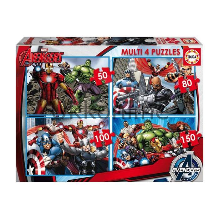 EDUCA COCUK PUZZLE MULTI 4  16331 AVENGERS