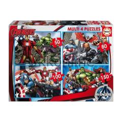 EDUCA COCUK PUZZLE MULTI 4  16331 AVENGERS