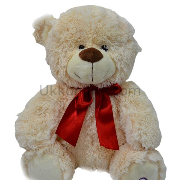 164335 FİYONK KURDELALI PELUŞ AYICIK 37CM
