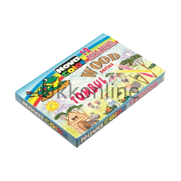 NOVA COLOR BOYA KALEMİ TOMBUL YARIM BOY 12 RENK