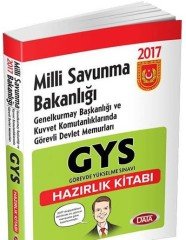 2017 GYS Milli Savunma Bakanlığı Hazırlık Kitabı Data Yayınları