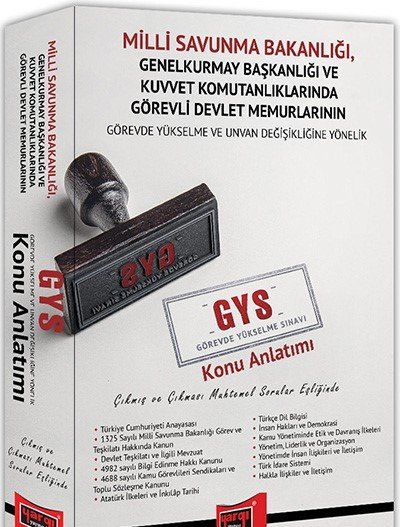 GYS Milli Savunma Bakanlığı Çıkmış ve Çıkması Muhtemel Sorular Eşliğinde Konu Anlatımı Yargı Yayınları