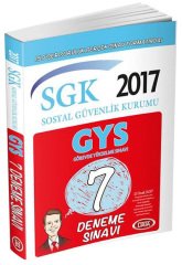 2017 GYS SGK Sosyal Güvenlik Kurumu 7 Deneme Sınavı Data Yayınları