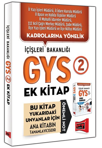 GYS İçişleri Bakanlığı Konu Özetli Soru Bankası Ek Kitabı Yargı Yayınları
