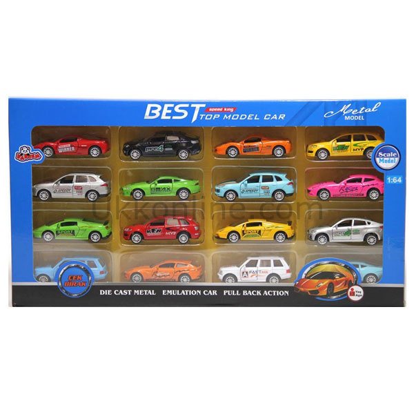 6633-43-1 KUT. 16 Pcs 1:64 C/B METAL SPORA ARABA