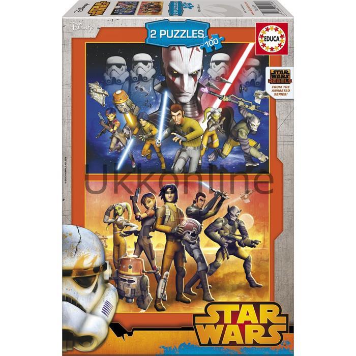 EDUCA COCUK PUZZLE STAR WARS 2x100 16169 REBELS