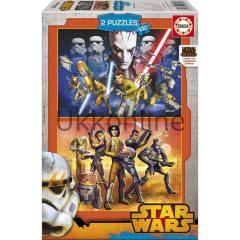 EDUCA COCUK PUZZLE STAR WARS 2x100 16169 REBELS
