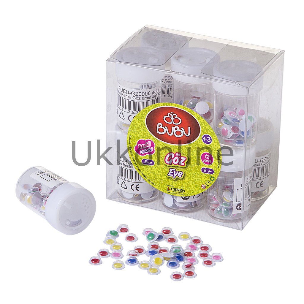 BU-BU RENKLİ GÖZ 15MM.8GR.