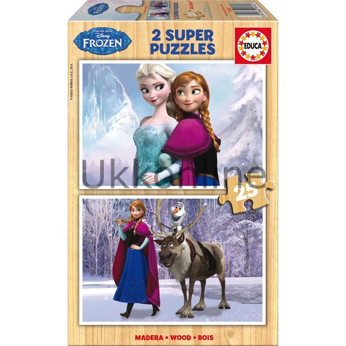 EDUCA COCUK PUZZLE AHSAP 2x25 16162 FROZEN