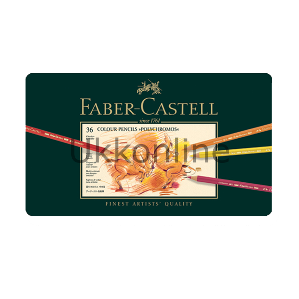FABER BOYA KALEMİ POLYCHROMOS 36 RENK METAL KUTU