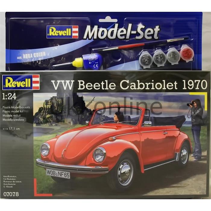 REVELL MODEL SET CARS 67078 VW 70 BEETLE CABRIOLET
