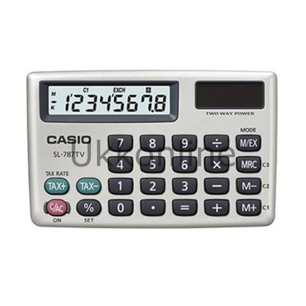 CASİO HESAP MAKİNASI SL-787-TV-GD-W CEP TİPİ 8 HAN