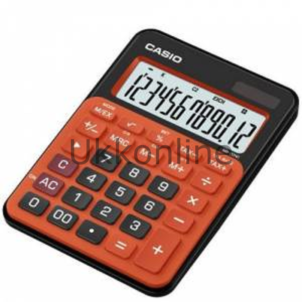 CASİO HESAP MAKİNESİ MS-20NC-RG12 HANE TURUNCU