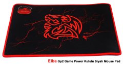 ELBA 350 GP2 GAME POWER SİYAH MOUSE PAD (Kutulu)