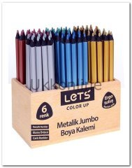 LETS 6 RENK METALİK KURU BOYA KAHVE (ADET FİYATI)