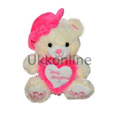 080389 PEL.KALPLİ AYI 35CM FİYONKLU