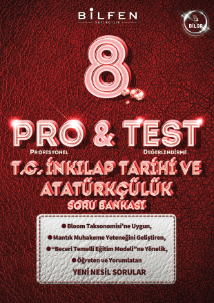 8. SINIF PRO&TEST TC İNKILAP TARİHİ VE ATATÜRKÇÜLÜK SORU BANKASI