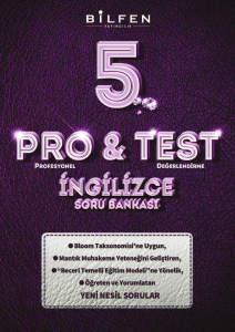 5. SINIF PRO&TEST İNGİLİZCE SORU BANKASI