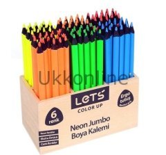 LETS 6 RENK NEON KURU BOYA MAVİ (ADET FİYATI)