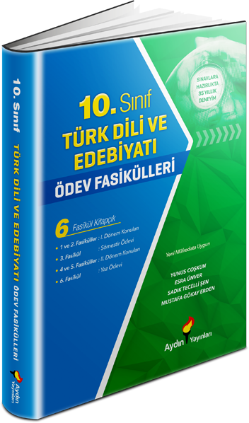 10. Sınıf Türk Dili ve Edebiyatı Ödev Fasikülleri Aydın Yayınları