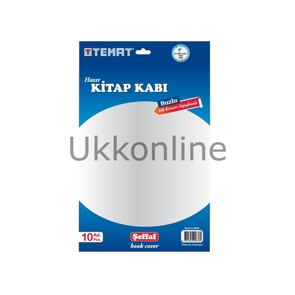 TİCON HAZIR KİTAP KABI BUZLU ŞEFFAF 10 LU
