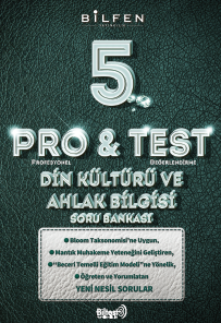 5. SINIF PRO&TEST DİN KÜLTÜRÜ VE AHLAK BİLGİSİ SORU BANKASI