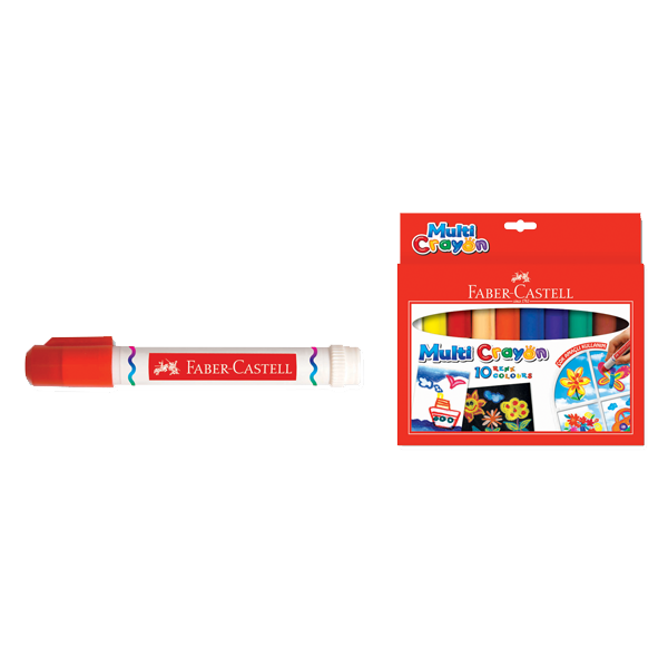 FABER PASTEL 10 RENK MULTİ CRAYON MUM BOYA