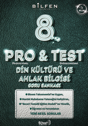 8. SINIF PRO&TEST DİN KÜLTÜRÜ VE AHLAK BİLGİSİ SORU BANKASI