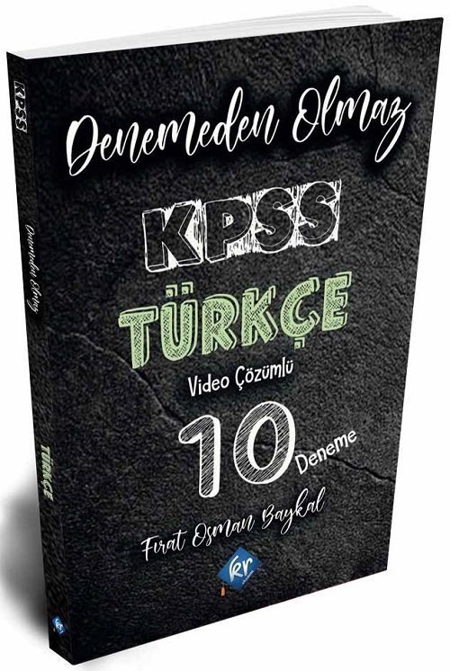 KR Akademi KPSS Türkçe Denemeden Olmaz 10 Deneme Video Çözümlü