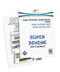 Kr Akademi KPSS Genel Yetenek Genel Kültür Süper Deneme