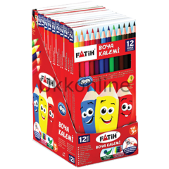 FATİH BOYA KALEMİ 12 RENK TAM BOY