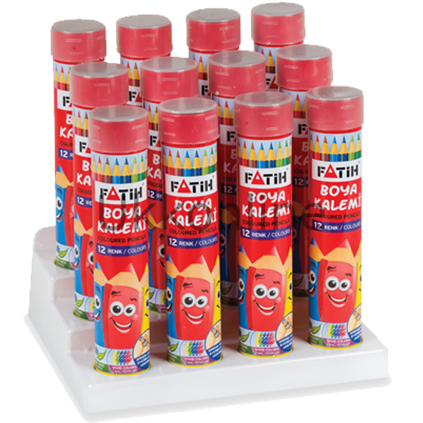 FATİH BOYA KALEMİ 12 RENK TAM BOY TÜP