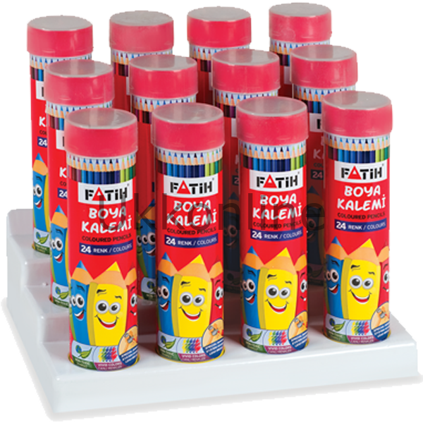 FATİH BOYA KALEMİ 24 RENK TAM BOY TÜP