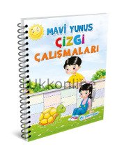 Mavi Yunus Çizgi Çalışmaları Kitabı (4-5-6 yaş)