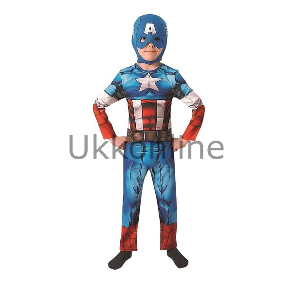03143 Sun/Kos/M KAPTAN AMERİKA KLASİK KOSTÜM /Medium Beden