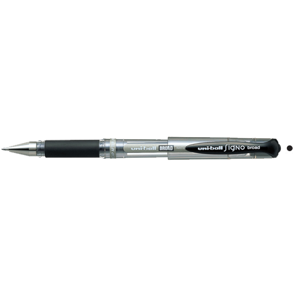 UNİBAL UM-153 BROAD 1,0 İMZA KALEMİ SİYAH