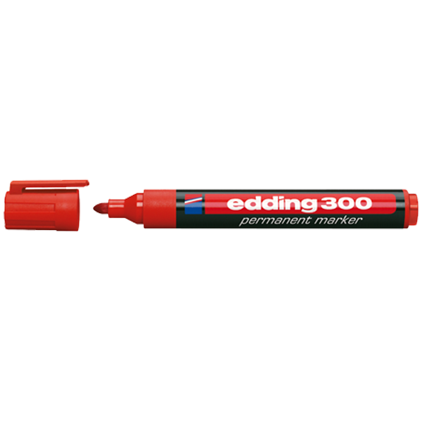 EDDİNG PERMANENT MARKÖR E-300 KIRMIZI