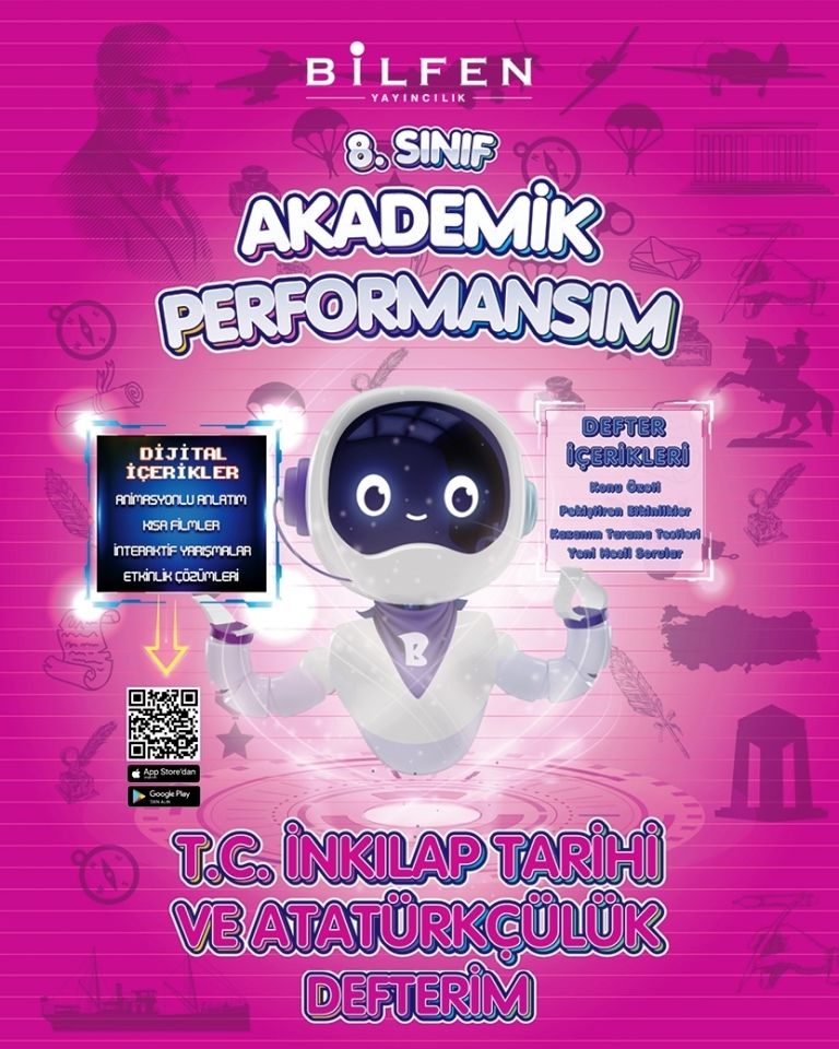 INKILAP TAR. ve ATA. 8  AKADEMİK PERFORMANSIM  DEFTERİM