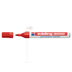 EDDİNG PERMANENT MARKÖR E-3000 KIRMIZI