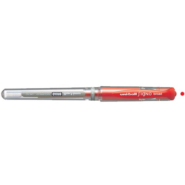 UNİBAL UM-153 BROAD 1,0 İMZA KALEMİ KIRMIZI